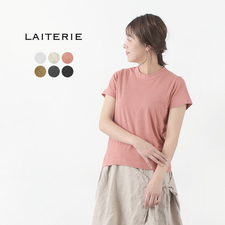 LAITERIE（レイトリー） ふわふわ天竺 クルーネック Tシャツ