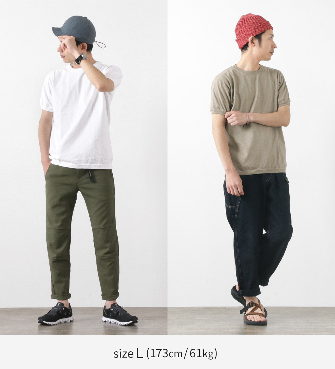 GOODWEAR（グッドウェア） クルーネック ショートスリーブ Tシャツ カフ＆ヘム リブ