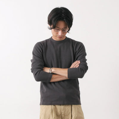BARNS（バーンズ） / ヘビースパンフライス ロングスリーブTシャツ メンズ カットソー 厚手 ストレッチ 日本製