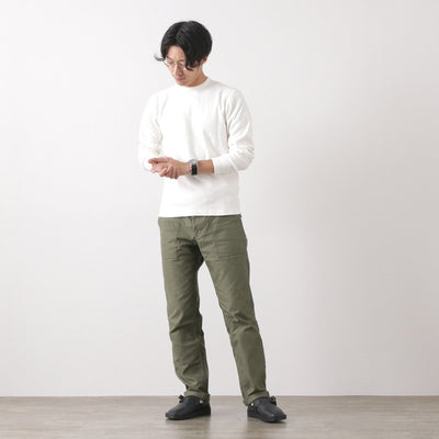 BARNS（バーンズ） / ヘビースパンフライス ロングスリーブTシャツ メンズ カットソー 厚手 ストレッチ 日本製