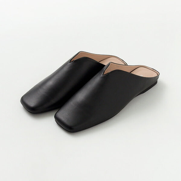 50％OFF】MOHI（モヒ） レザー スクエアスリッパ / シューズ