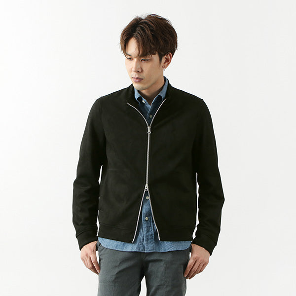 【まとめ買いで最大30％OFFクーポン】【20％OFF】HARRISS（ハリス） ニット スエード ダブルジップ ライダース 2021年モデル / メンズ / 長袖 / ライトアウター ジャケット / 快適 / 上品 / 伸縮 ストレッチ / 日本製 / HK212-04201【セール】 クリスマス プレゼント ギフト
