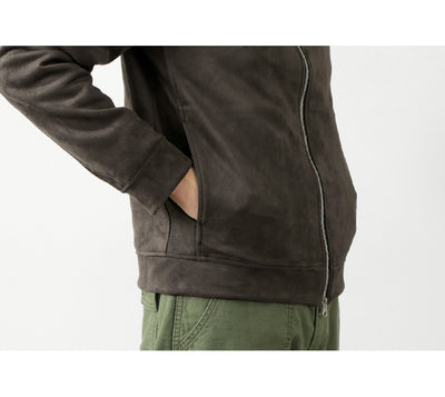 【まとめ買いで最大30％OFFクーポン】【20％OFF】HARRISS（ハリス） ニット スエード ダブルジップ ライダース 2021年モデル / メンズ / 長袖 / ライトアウター ジャケット / 快適 / 上品 / 伸縮 ストレッチ / 日本製 / HK212-04201【セール】 クリスマス プレゼント ギフト