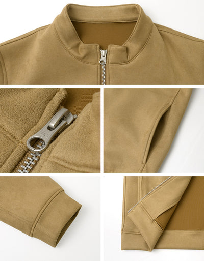 【まとめ買いで最大30％OFFクーポン】【20％OFF】HARRISS（ハリス） ニット スエード ダブルジップ ライダース 2021年モデル / メンズ / 長袖 / ライトアウター ジャケット / 快適 / 上品 / 伸縮 ストレッチ / 日本製 / HK212-04201【セール】 クリスマス プレゼント ギフト