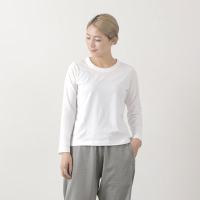 LAITERIE（レイトリー） ふわふわ天竺 長袖Tシャツ / レディース トップス カットソー クルーネック インナー コットン クリスマス プレゼント ギフト