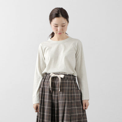 LAITERIE（レイトリー） ふわふわ天竺 長袖Tシャツ / レディース トップス カットソー クルーネック インナー コットン クリスマス プレゼント ギフト