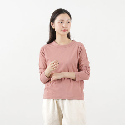 LAITERIE（レイトリー） ふわふわ天竺 長袖Tシャツ / レディース トップス カットソー クルーネック インナー コットン クリスマス プレゼント ギフト