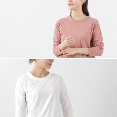 LAITERIE（レイトリー） ふわふわ天竺 長袖Tシャツ / レディース トップス カットソー クルーネック インナー コットン クリスマス プレゼント ギフト