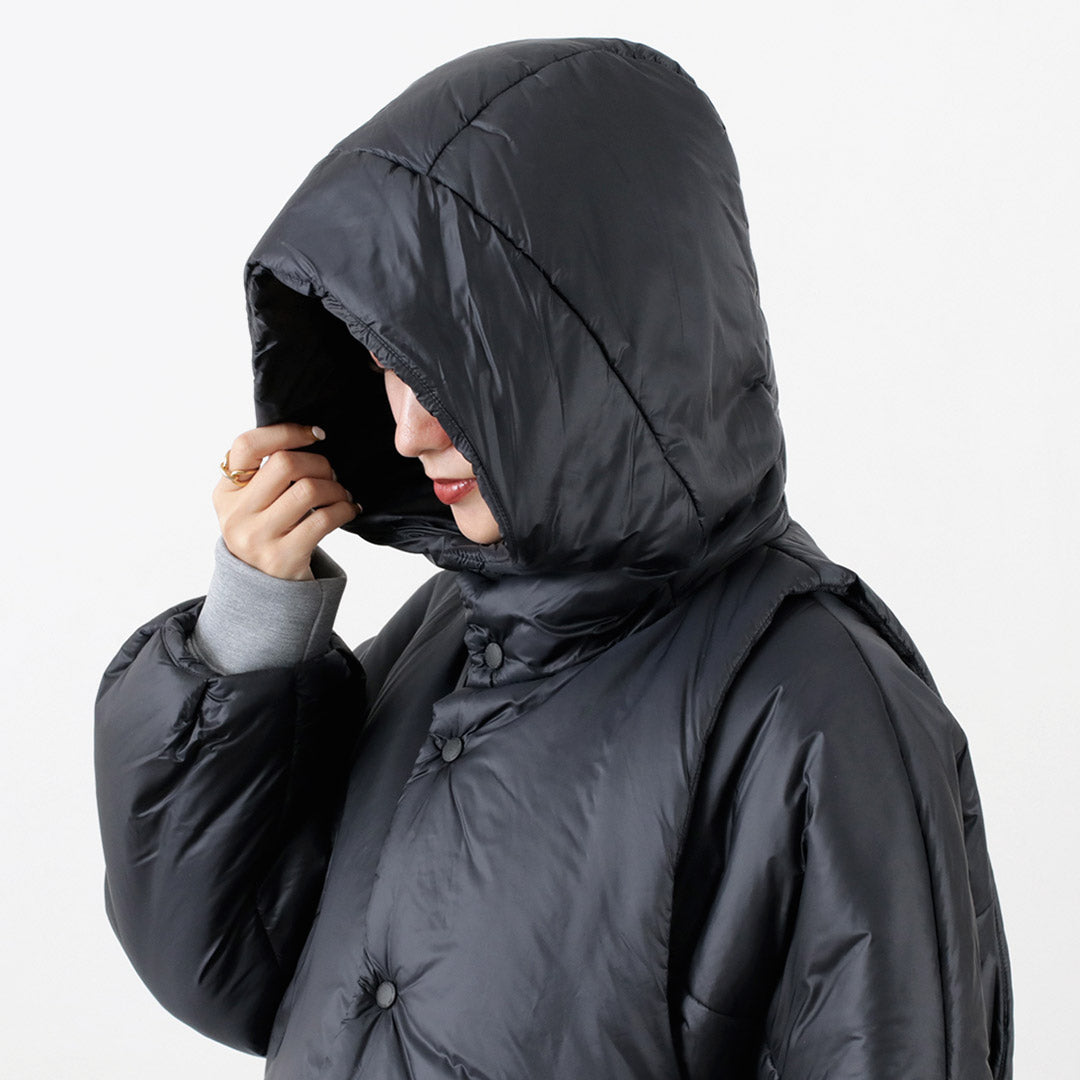 【まとめ買いで最大30％OFFクーポン】【30％OFF】F/CE.（エフシーイー） レイヤード パディングブルゾン レディース アウター ジャケット ショート エコダウン ベスト 3WAY SOLOTEX 日本製 NEW LAYERED PADDING BLOUSON クリスマス プレゼント ギフト【セール】