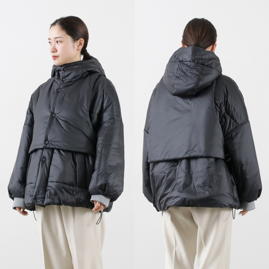【まとめ買いで最大30％OFFクーポン】【30％OFF】F/CE.（エフシーイー） レイヤード パディングブルゾン レディース アウター ジャケット ショート エコダウン ベスト 3WAY SOLOTEX 日本製 NEW LAYERED PADDING BLOUSON クリスマス プレゼント ギフト【セール】