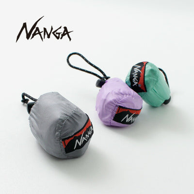 NANGA（ナンガ） ポケッタブル エコ バッグ（リブ ザ ライフ） / 折り畳み コンパクト 軽量 撥水 大容量 POCKETABLE ECO BAG（LIVE THE LIFE）