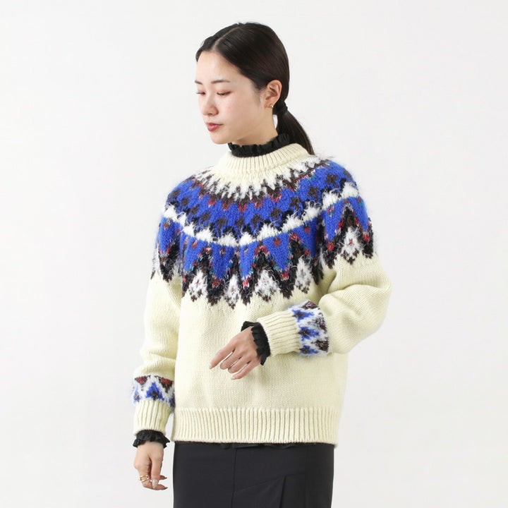 30％OFF】COOHEM（コーヘン） ノルディック ニット プルオーバー レディース ウール 刺繍 柄 日本製 ゆったり 暖かい 米冨 –  ROCOCO ONLINE STORE