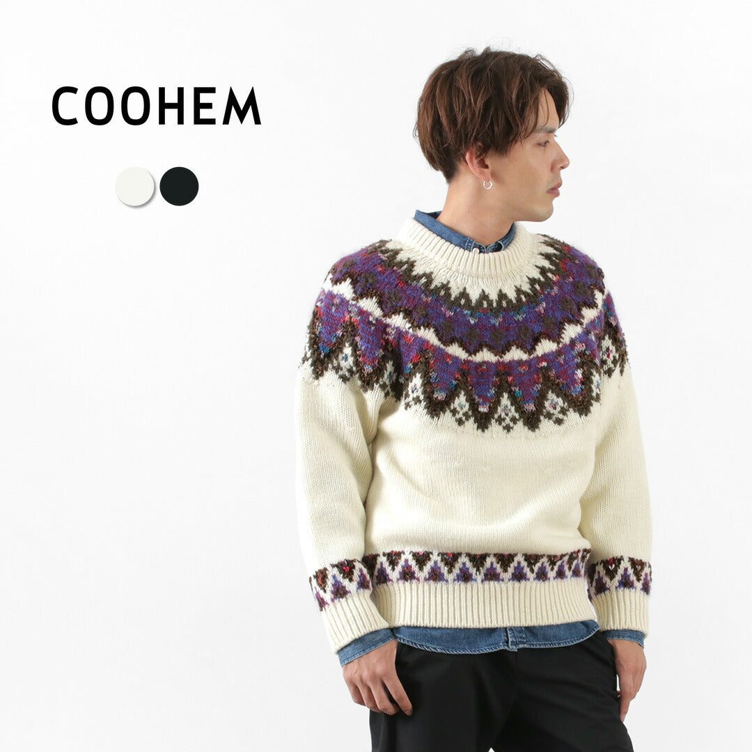 即完COOHEM コーヘン ノルディック ニットプルオーバー