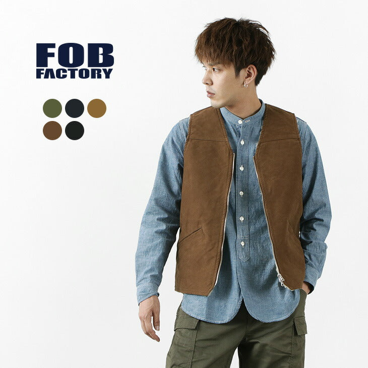 FOB FACTORY（FOBファクトリー） F2419 モールスキン ジップアップ