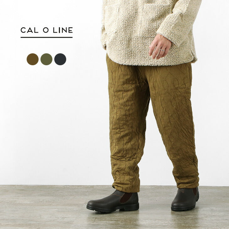 50％OFF】CAL O LINE（キャルオーライン） オーガニック キルト パンツ