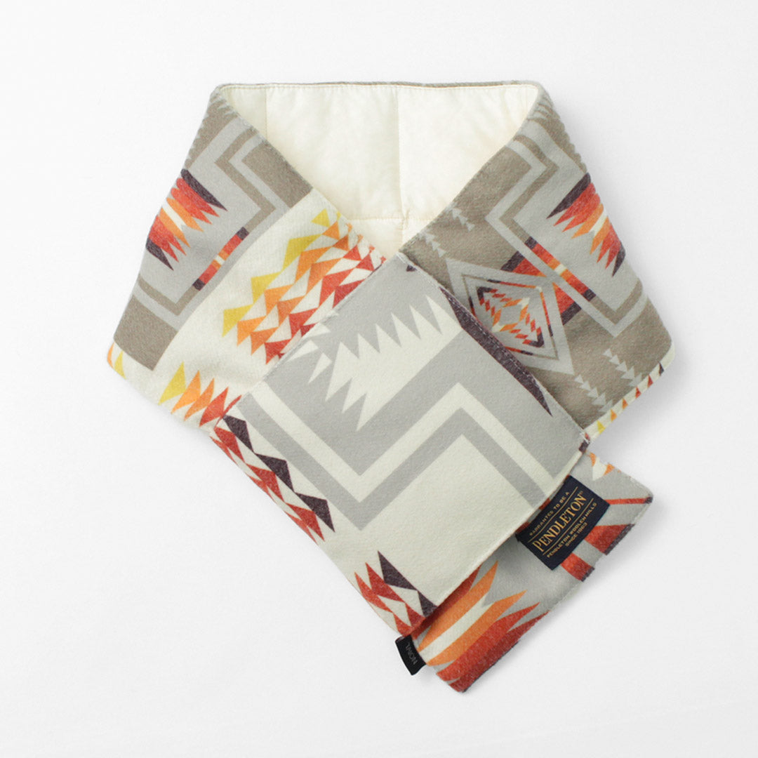 PENDLETON（ペンドルトン） リバーシブル ダウンマフラー メンズ レディース ユニセックス タイオン TAION 柄 無地 アウトドア リバーシブル 2WAY REVERSIBLE DOWN MUUFLER