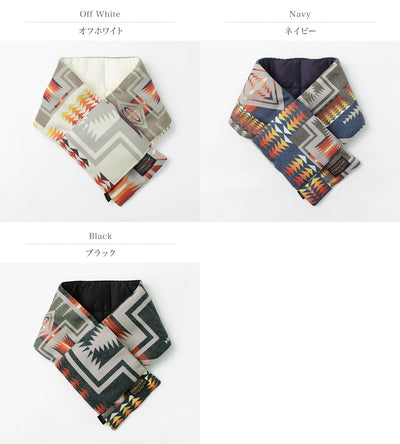PENDLETON（ペンドルトン） リバーシブル ダウンマフラー メンズ レディース ユニセックス タイオン TAION 柄 無地 アウトドア リバーシブル 2WAY REVERSIBLE DOWN MUUFLER