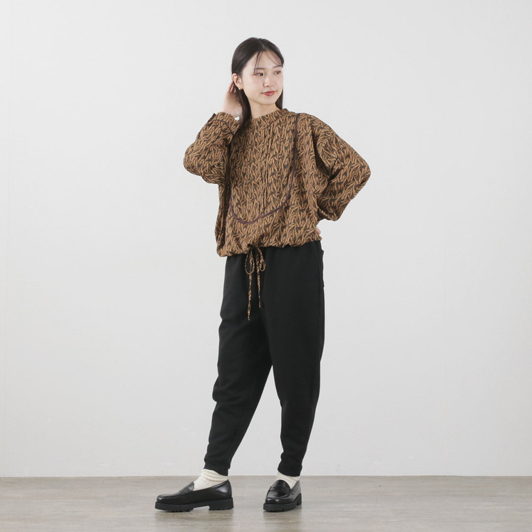 【まとめ買いで最大30％OFFクーポン】【20％OFF】KELEN（ケレン） ジョッパーズトラウザー 裏起毛ジャージー レディース パンツ イージー テーパード ウエストゴム RUNKY JOPPERS TROUSER クリスマス プレゼント ギフト【セール】