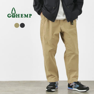 GOHEMP（ゴーヘンプ） ミリタリーキャンバス ハイエクスプローラーパンツ / メンズ イージーパンツ 9分丈 綿 無地 ベルト付き HIGH EXPLORER PANTS MILITALY CANVAS