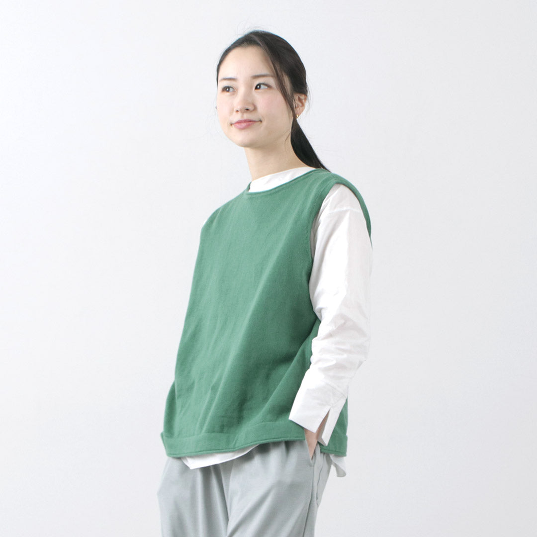 【まとめ買いで最大30％OFFクーポン】【30％OFF】MAO MADE（マオメイド） カラー別注 インナーセット 2WAYバックボタン ベスト / ニット / ブラウス / 綿 コットン / レディース / 211141【セール】 クリスマス プレゼント ギフト