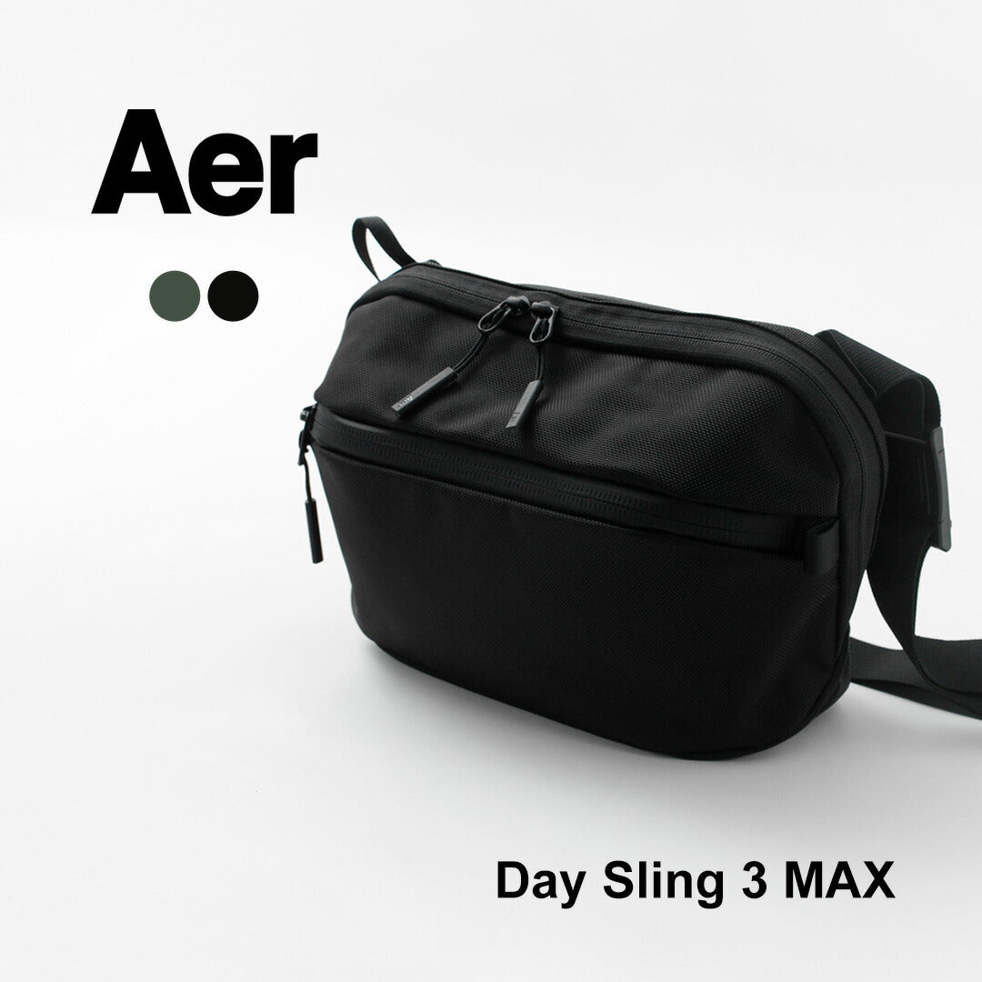 aer day sling 2 black - ボディバッグ/ウェストバッグ