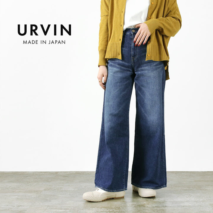 URVIN by JAPAN BLUE JEANS（アーヴィン） ワイド フレア デニムパンツ / レディース / ジーンズ ジーパン / –  ROCOCO ONLINE STORE