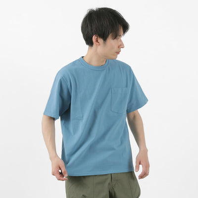 BARNS（バーンズ） タフネック 半袖Tシャツ / カットソー 無地 ポケット 綿 コットン メンズ 日本製 TOUGH-NECK SS T