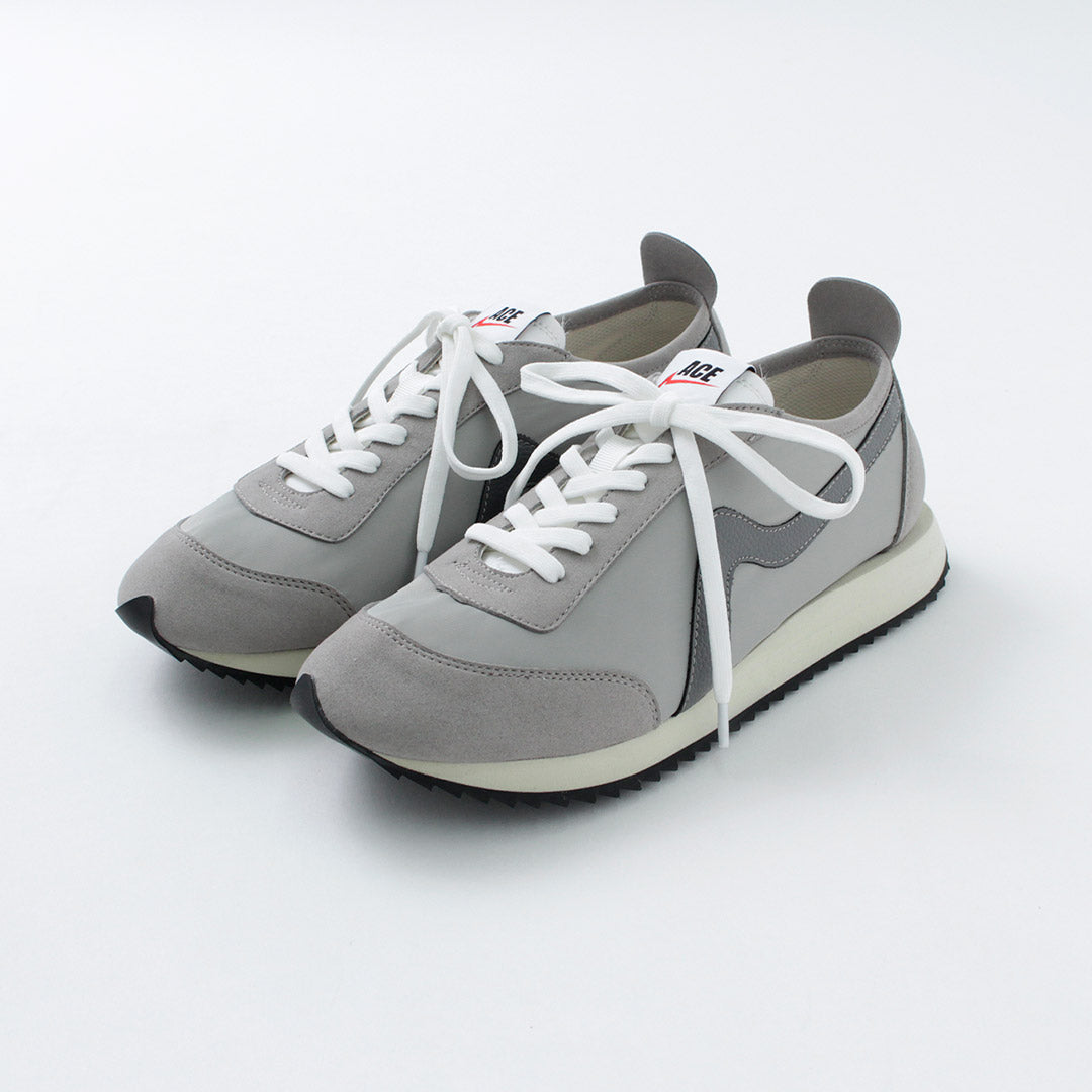 【まとめ買いで最大30％OFFクーポン】【30％OFF】ACE SNKR（エーススニーカー） ナイロンモデル ジョニーA スニーカー 2022年モデル 靴 ローカット レトロ メンズ レディース ユニセックス JONNY A / lbsn【セール】 クリスマス プレゼント ギフト