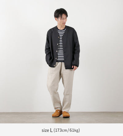 RE MADE IN TOKYO JAPAN（アールイー） リネン クールマックス シャツカーディガン / メンズ 羽織 春夏 麻 無地 日本製 シンプル Linen Cool Max Shirt Cardigan