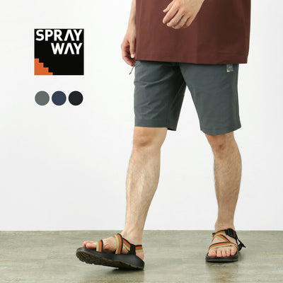 SPRAY WAY（スプレイウェイ） コンパスショーツ / メンズ ハーフパンツ ショートパンツ 膝上 短め ストレッチ 軽量 紫外線カット アウトドア Compass Short