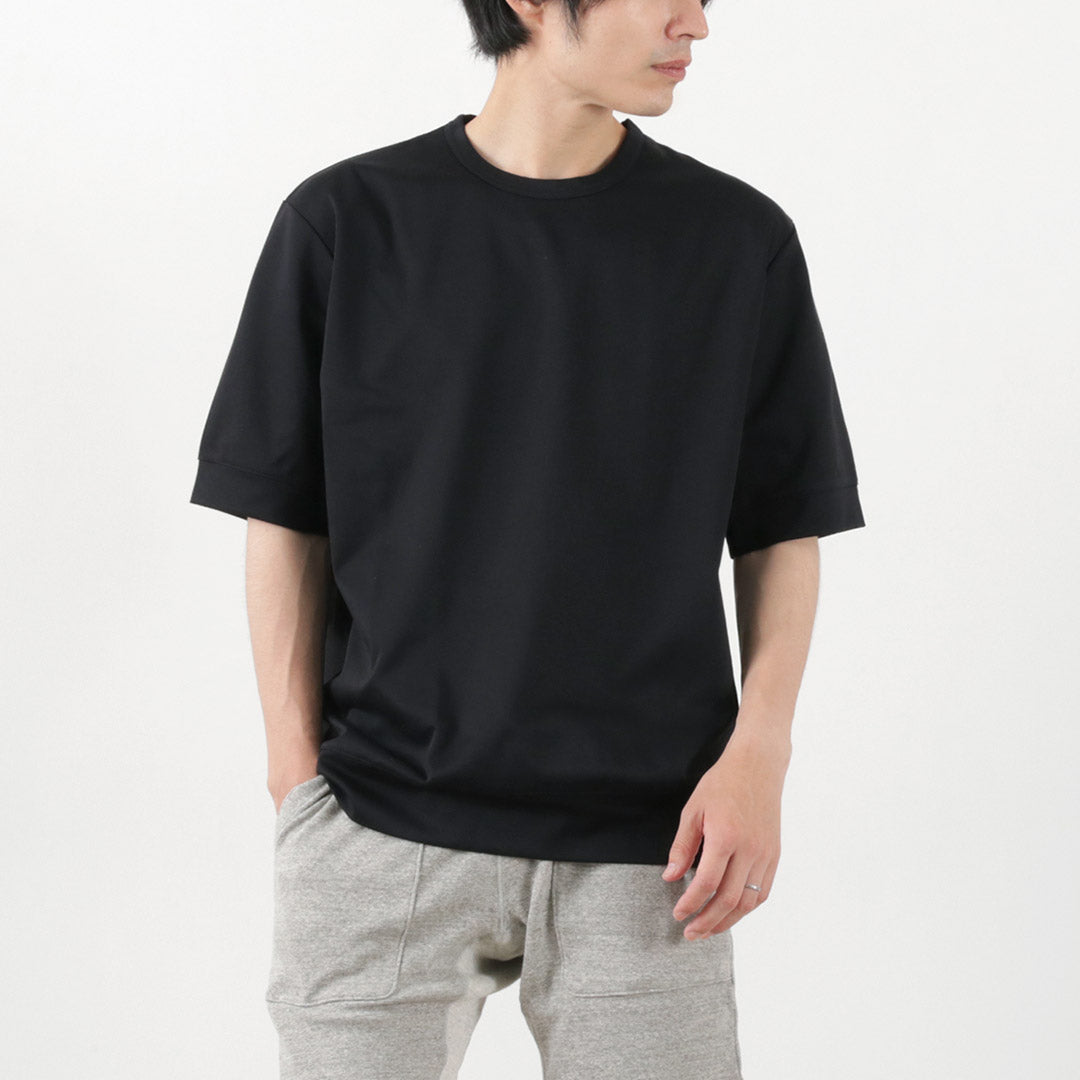 RE MADE IN TOKYO JAPAN（アールイー） ハーフスリーブ ワイドドレスTシャツ / 半袖 メンズ トップス 無地 クルーネック 日本製 6022S-CT Half Sleeve Wide Dress T-shirt