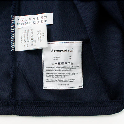 【期間限定30％OFF】MELPLE（メイプル） 別注 ハニコテック ポロシャツ / メンズ トップス ポロシャツ 半袖 無地 日本製 Honeycotech Polo