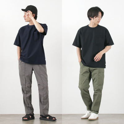 【20％OFF】MELPLE（メイプル） 別注 ハニコテック ユースフルTシャツ / メンズ トップス カットソー 半袖 無地 速乾性 抗菌 防臭 接触冷感 Honeycotech The USEFUL Pocket S/S【セール】