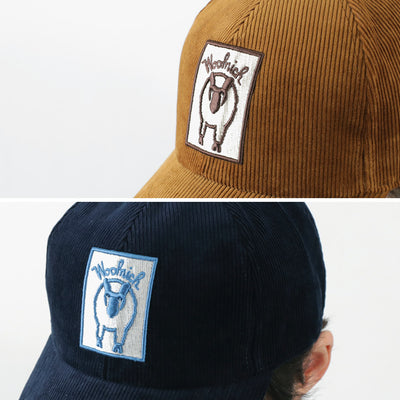WOOLRICH（ウールリッチ） ロゴキャップ メンズ 帽子 コーデュロイ コットン 綿 ワッペン LOGO CAP クリスマス プレゼント ギフト