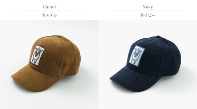 WOOLRICH（ウールリッチ） ロゴキャップ メンズ 帽子 コーデュロイ コットン 綿 ワッペン LOGO CAP クリスマス プレゼント ギフト