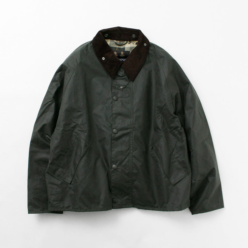 Barbour TRANSPORTワックスジャケット BLACK黒 44サイズ裄丈90c