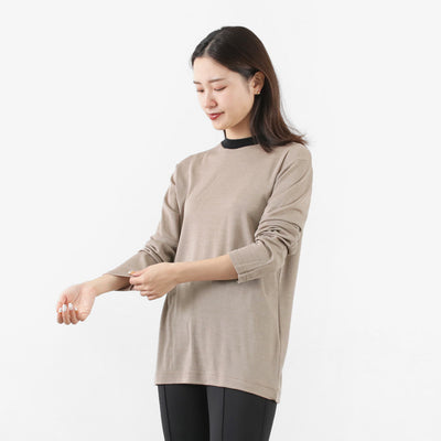 【まとめ買いで最大30％OFFクーポン】【30％OFF】GICIPI（ジチピ） SEDANO セーダノ タイトフィット ウール&#038;シルク混ニットソー レディース クルーネック セーター 薄手 ハイゲージ イタリア製 SEDANO GiroCollo RZ ML 2217A【セール】 クリスマス プレゼント ギフト
