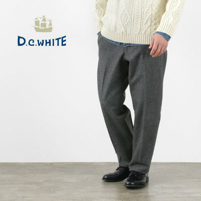 【20％OFFクーポン対象！】D.C.WHITE（ディーシーホワイト） ウールメルトン テーパードトラウザー メンズ スラックス パンツ上品 暖かい 耐久性 日本製 クリスマス プレゼント ギフト
