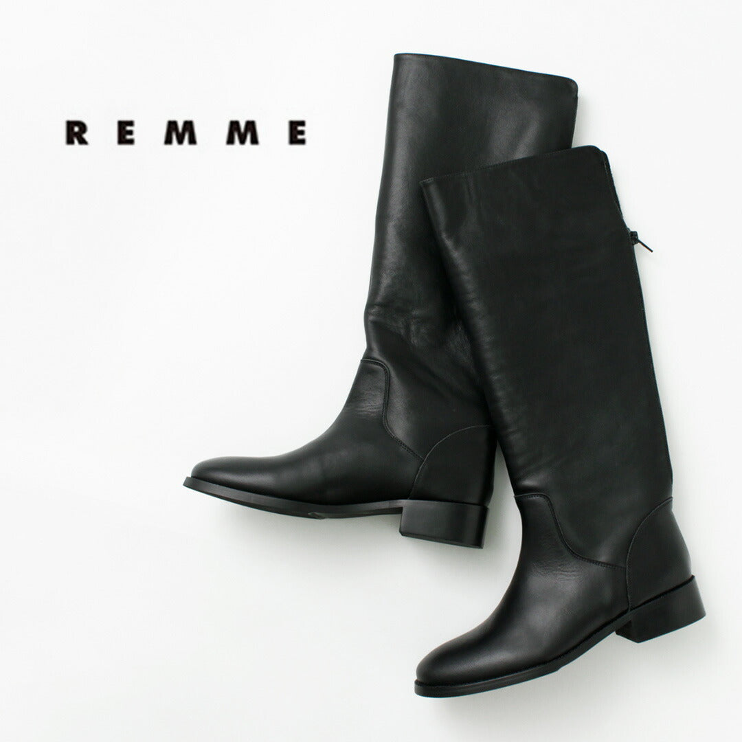 REMME（レメ） バックジップ ロングブーツ｜ROCOCO ONLINE STORE