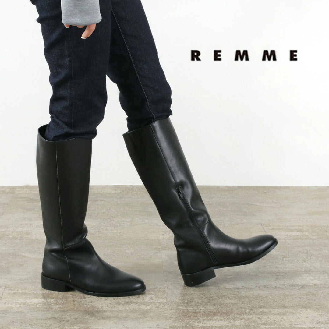 REMME（レメ） サイドジップ ロングブーツ｜ROCOCO ONLINE STORE