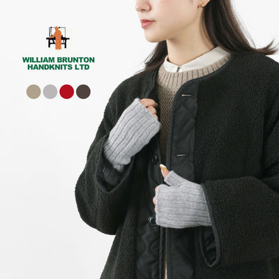 WILLIAM BRUNTON（ウィリアムブラントン） 3PLY リブ リストウォーマー レディース 手袋 カシミア アームウォーマー ニット 3PLY SHORT RIB WRISTWARMER クリスマス プレゼント ギフト