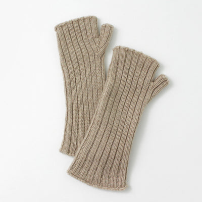 WILLIAM BRUNTON（ウィリアムブラントン） 3PLY リブ リストウォーマー レディース 手袋 カシミア アームウォーマー ニット 3PLY SHORT RIB WRISTWARMER クリスマス プレゼント ギフト