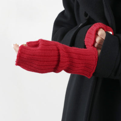WILLIAM BRUNTON（ウィリアムブラントン） 3PLY リブ リストウォーマー レディース 手袋 カシミア アームウォーマー ニット 3PLY SHORT RIB WRISTWARMER クリスマス プレゼント ギフト