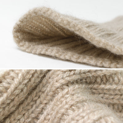 WILLIAM BRUNTON（ウィリアムブラントン） 3PLY リブ リストウォーマー レディース 手袋 カシミア アームウォーマー ニット 3PLY SHORT RIB WRISTWARMER クリスマス プレゼント ギフト
