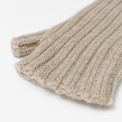 WILLIAM BRUNTON（ウィリアムブラントン） 3PLY リブ リストウォーマー レディース 手袋 カシミア アームウォーマー ニット 3PLY SHORT RIB WRISTWARMER クリスマス プレゼント ギフト