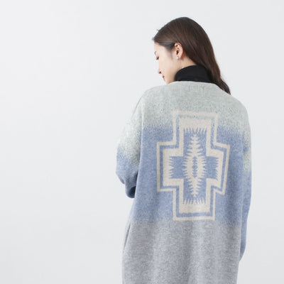 【まとめ買いで最大30％OFFクーポン】【20％OFF】PENDLETON（ペンドルトン） ノーカラー ロングニットカーディガン レディース NO COLLAR CARDIGAN【セール】 クリスマス プレゼント ギフト