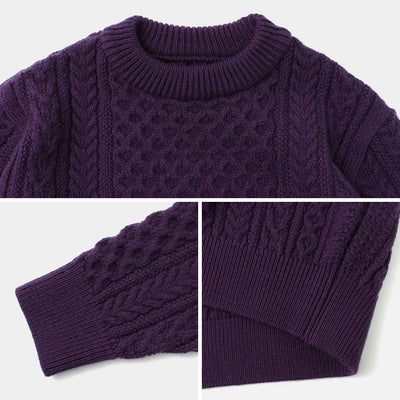 【まとめ買いで最大30％OFFクーポン】【20％OFF】YONETOMI NEW BASIC（ヨネトミニューベーシック） リボーンウール アランニット プルオーバー メンズ レディース ユニセックス 日本製 米冨 REBORN WOOL ARAN KNIT P/O クリスマス プレゼント ギフト【セール】