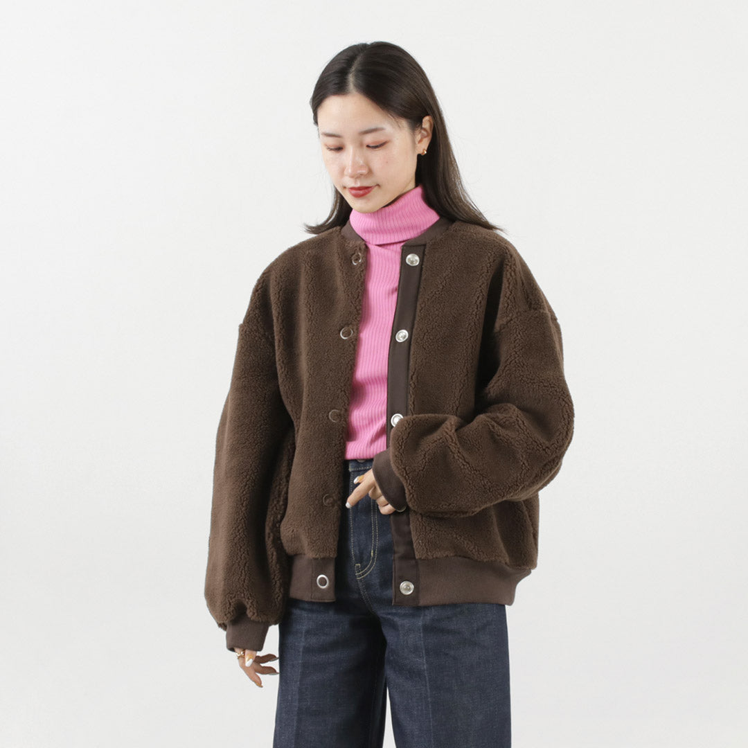 【20％OFF】SHINZONE（シンゾーン） ボア ケープリン ブルゾン レディース アウター ショート丈 もこもこ 日本製 22AMSJK03  BOA CAPLIN BLOUSON【セール】