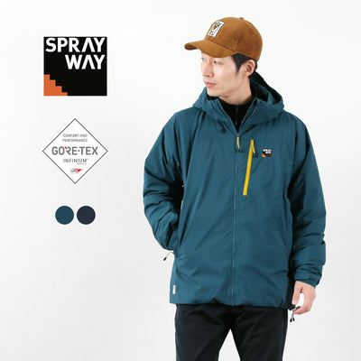 【20％OFFクーポン対象！】SPRAY WAY（スプレイウェイ） グレンデル ジャケット ゴアテックスインフィニアム メンズ ミッドレイヤー インサレーション ThermoSphere ポケッタブル 撥水性 防寒 GLENDEL JACKET GORE-TEX INFINIUM クリスマス プレゼント ギフト