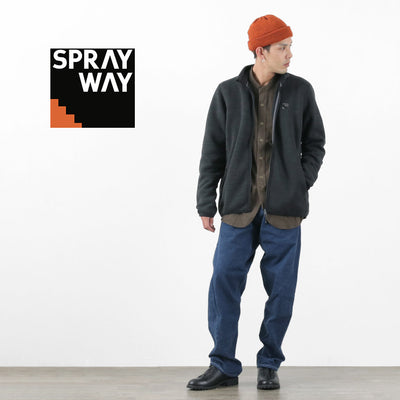 【まとめ買いで最大30％OFFクーポン】【20％OFF】SPRAY WAY（スプレイウェイ） ロワース ジャケット メンズ フリース アウター ミッドレイヤー ポーラテック POLARTEC 機能素材 ROWARTH JACKET クリスマス プレゼント ギフト【セール】